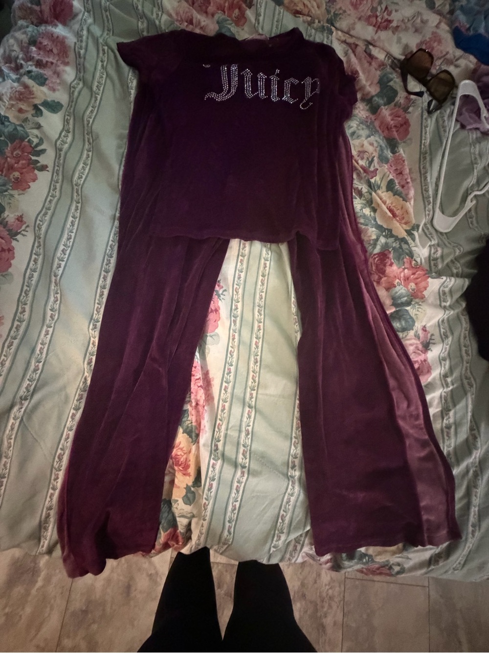 Juicy Couture Plum Velour Lounge Set.